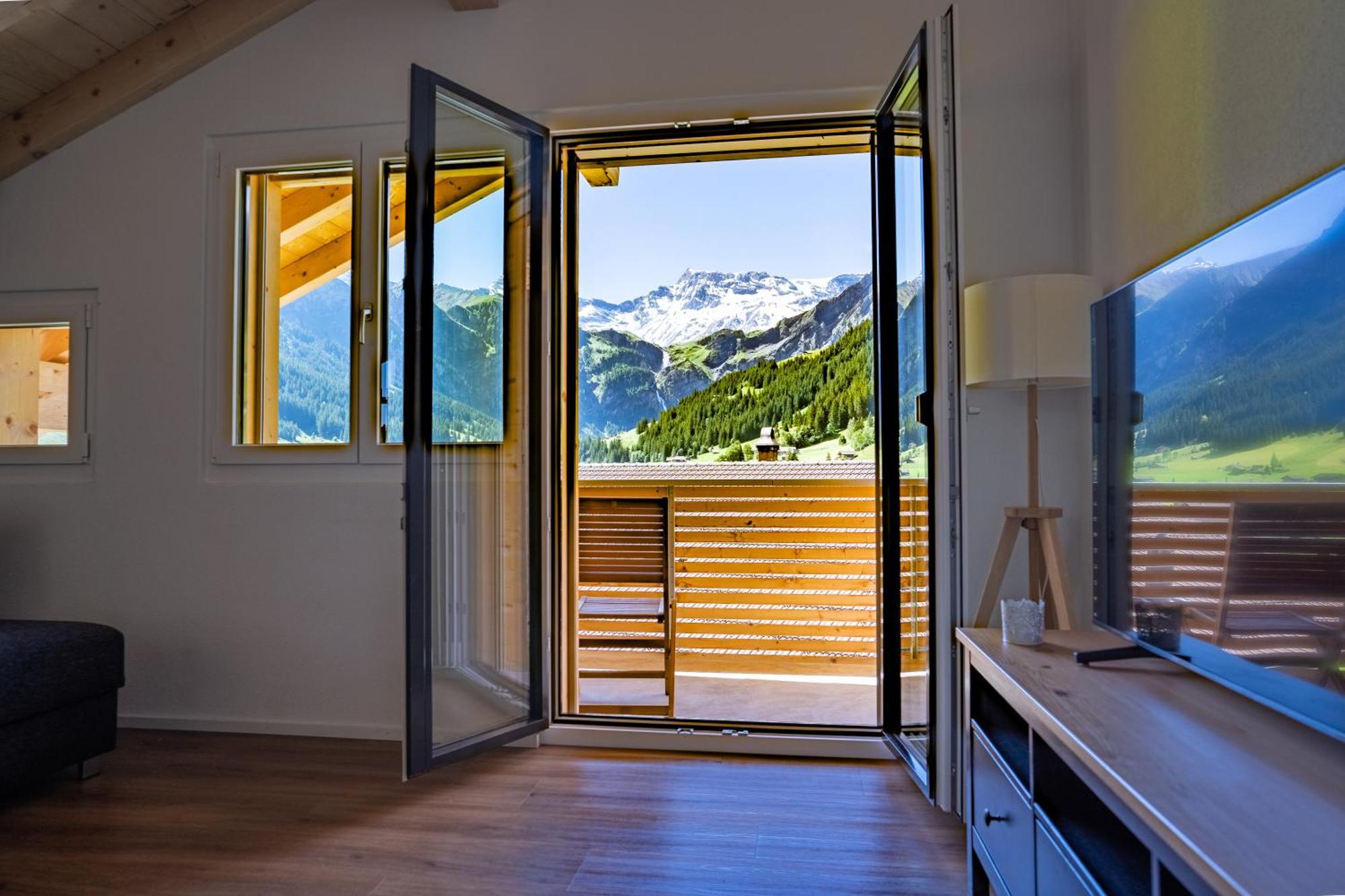 Chuenislodge2- Zwei Balkone, Gemuetlicher Kamin, Top Aussicht Adelboden Exterior photo
